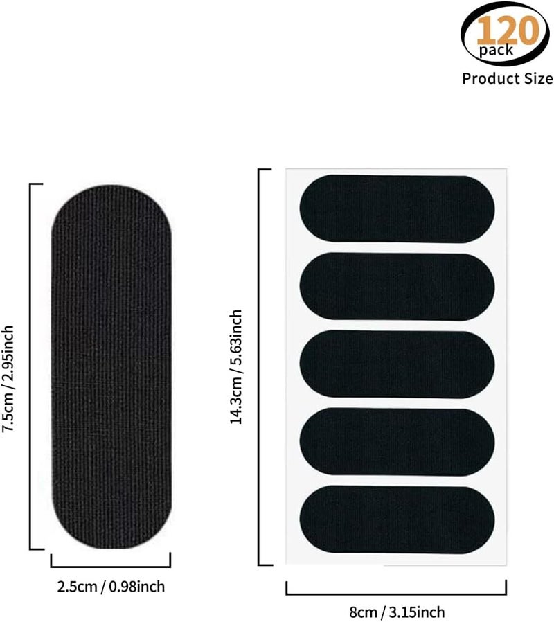 uvbws 120PCS Black Breathable Bowling Thumb Strap, Bowling Finger Tape, Bowling Accessories for Men/Women（1x3inch ） - Image 2